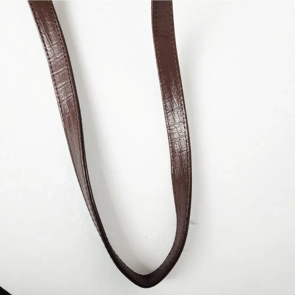 Coach Margot Carryall Satchel Saddle Brown Crossgrain Leather 13x9x5